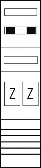 EZ17120 Zählerplatz eHZ 2Z mit Klemmstein