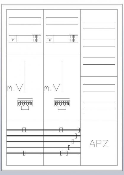 S37ZA620 Zählerschrank 3Pkt 2Z 1V 1APZ, sHS/ZSK