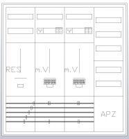 S47ZA621 Zählerschrank 3Pkt 2Z 1R 1V 1APZ,sHS