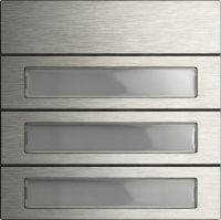 5533920 Ruftastenmodul 3f System 106 Edelstahl