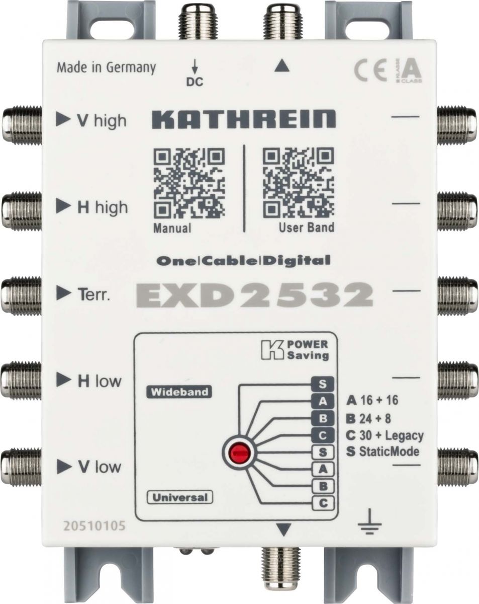EXD2532 Digitaler Einkabel Multischalter