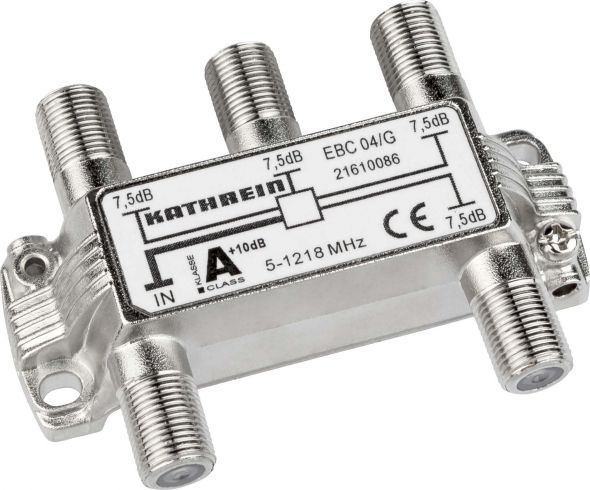 F-Verteiler 5-1218 MHz SchirmungsklasseA 21610086 F-Verteiler 5-1218 MHz SchirmungsklasseA 21610086