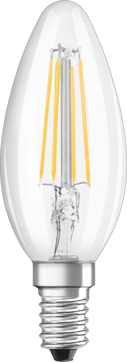 LED-Kerzenlampe E14 230V 4,0W 470lm klar Standard LED-Kerzenlampe E14 230V 4,0W 470lm klar Standard