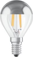 Filament-LED-Lampe,CLASSIC,Tropfen-Form, silber verspiegelt,E14/240V/4W