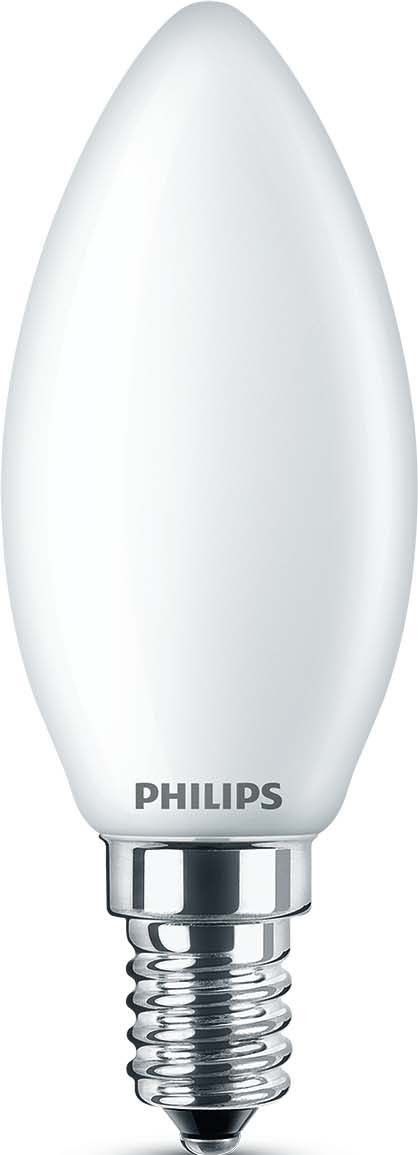LED-Kerzenlampe E14 230V 4,3W 470lm matt LED-Kerzenlampe E14 230V 4,3W 470lm matt