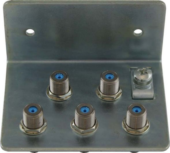 Erdungsblock ERD5 für 5 HF-Kabel Erdungsblock ERD5 für 5 HF-Kabel