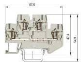 WKF 1,5 E2/35 Etagenklemme 2x2