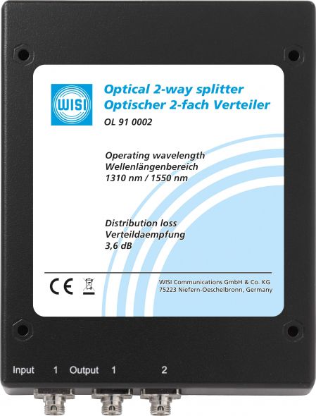 Optischer 2-fach Verteiler OL 91 0002