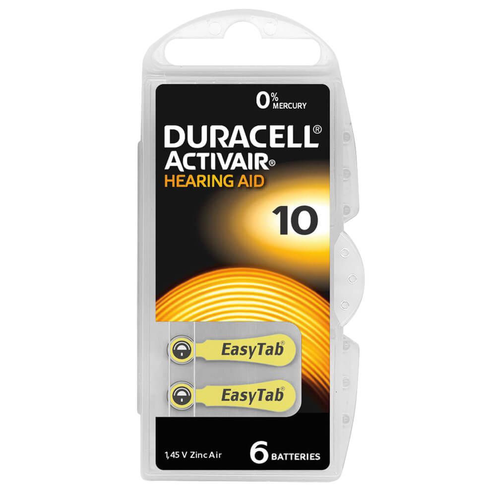 Knopfzellen für Hörgeräte ACTIVAIR HEARING AID Typ10 100mAh 5,8 x 3,55