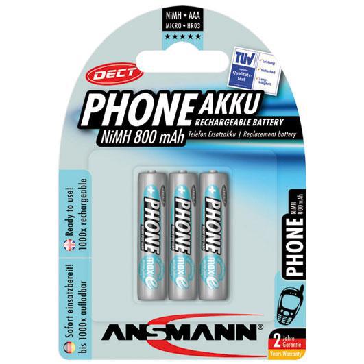 Akku DECT NiMh 1,2V/800 mAh Micro Akku DECT NiMh 1,2V/800 mAh Micro