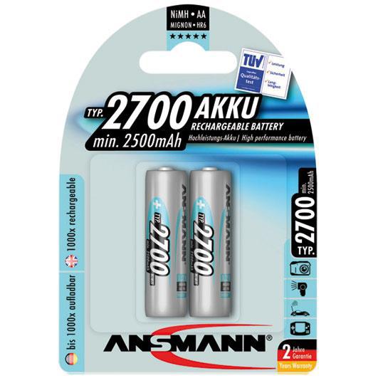 Akku NiMh 1,2V/2700 mAh Mignon Akku NiMh 1,2V/2700 mAh Mignon