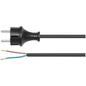Anschlusszuleitung H05 VV-F 2x 1² 5m schwarz Anschlusszuleitung H05 VV-F 2x 1² 5m schwarz