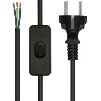 Anschlusszuleitung,H05 VV-F,3 x 0,75², 2 m, schwarz