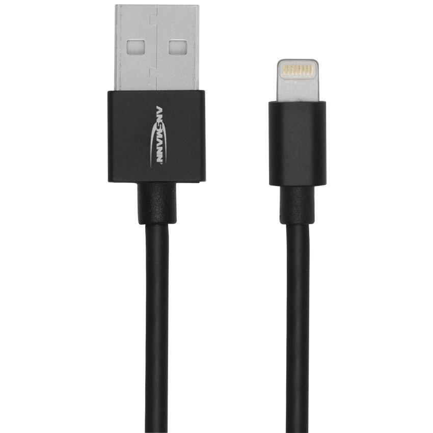 USB-Daten- und Ladekabel,auf Lightning L 1,2 m, schwarz