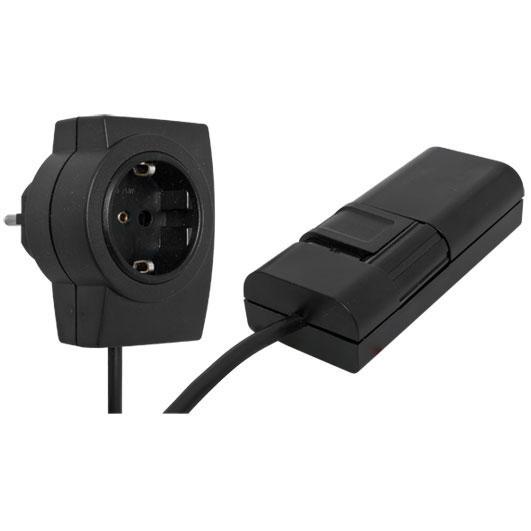 Schnur-Tischdimmer 7-110W Phasenanschnitt schwarz Schnur-Tischdimmer 7-110W Phasenanschnitt schwarz