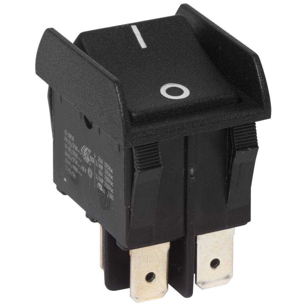 Einbau-Wippschalter 250V/16(8)A 2-polig Einbau-Wippschalter 250V/16(8)A 2-polig