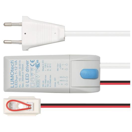 LED-Netzteil 230V/12V-350/700mA LED-Netzteil 230V/12V-350/700mA