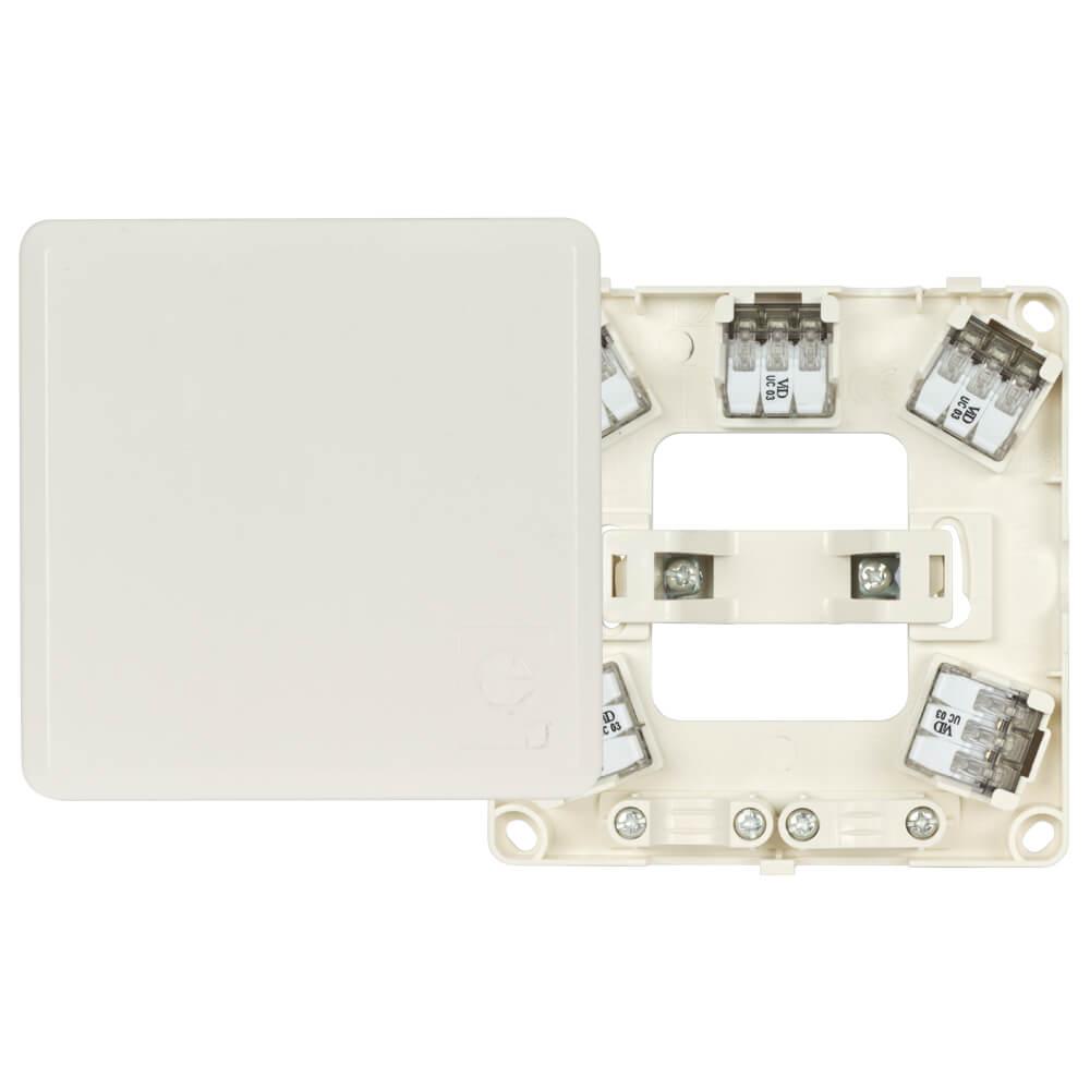 AP/UP-Geräteanschlussdose 5 x 4,0² H 23 weiß