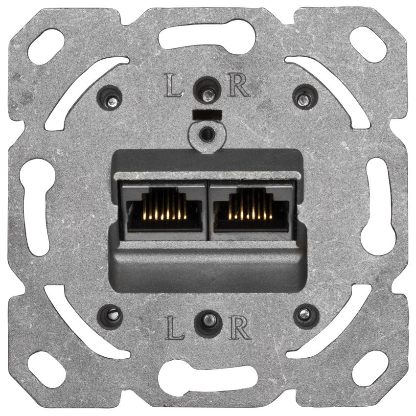 Netzwerkdose UP-UAE-CAT 6a LSA oben/unten