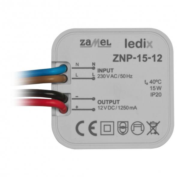 LED-Netzteil 12V-DC/8-15W L47 B47 H32,5 LED-Netzteil 12V-DC/8-15W L47 B47 H32,5