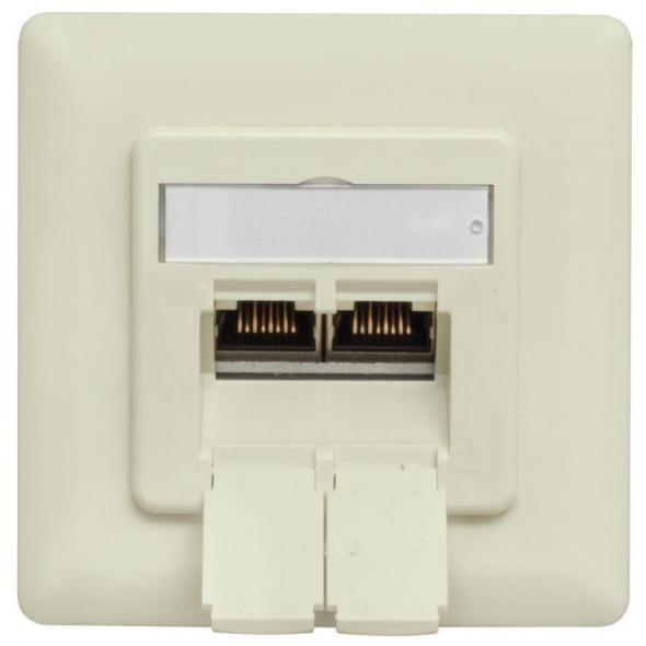 Anschlussdose UP-UAE-CAT 6 weiß Anschlussdose UP-UAE-CAT 6 weiß