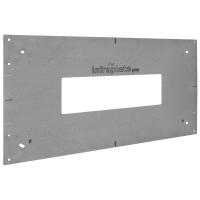 Edelstahl-Wandbefestigungsplatte zur Wandvormontage für Infrarot-Flächenheizung