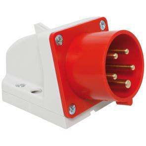 Wandgerätestecker 400V 16A IP44 5-polig