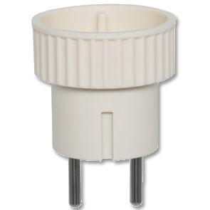 Reisestecker-Adapter für Südeuropa weiß Reisestecker-Adapter für Südeuropa weiß