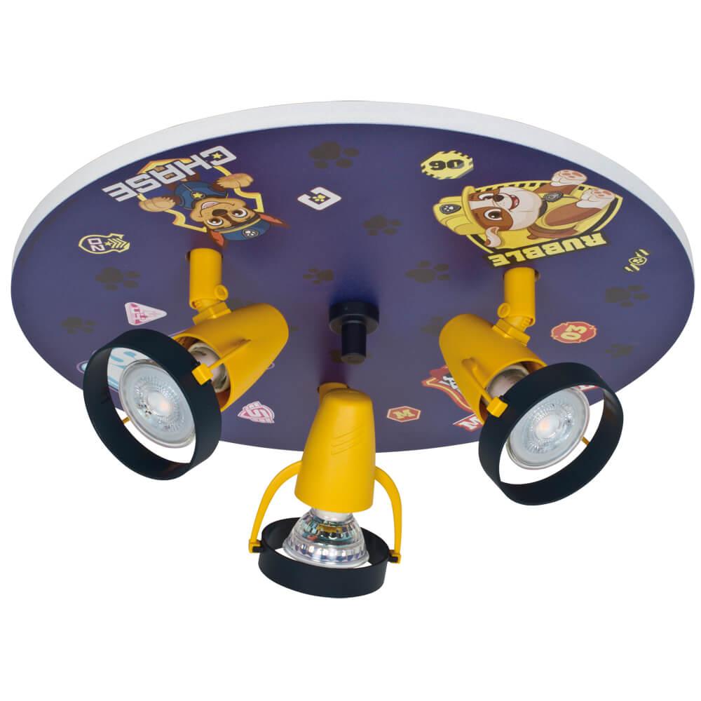 Deckenleuchte PAW PATROL 3 x GU10/35W Deckenleuchte PAW PATROL 3 x GU10/35W