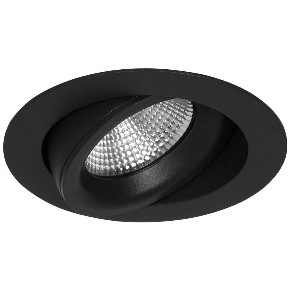 LED-Einbauleuchte JUNISTAR 7W 560lm 3000K schwarz