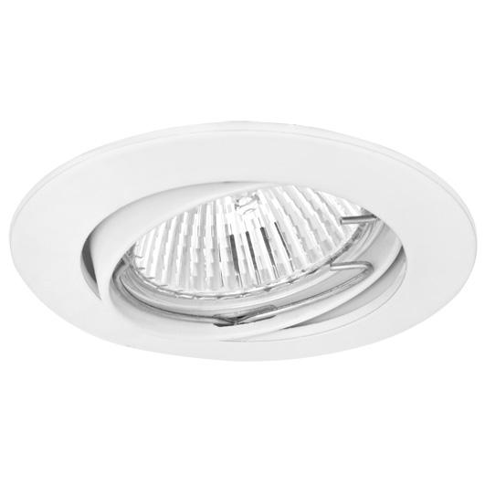 HV-Einbauleuchte 1x GU10 230V 50W weiß schwenkbar HV-Einbauleuchte 1x GU10 230V 50W weiß schwenkbar