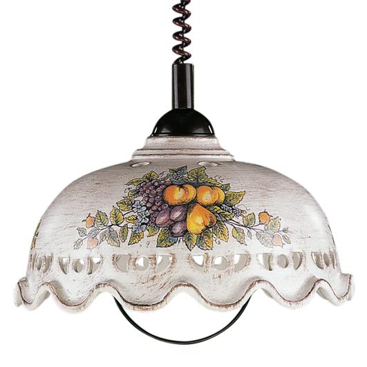 Pendelleuchte mit Frucht- und Blumenmuster Pendelleuchte mit Frucht- und Blumenmuster