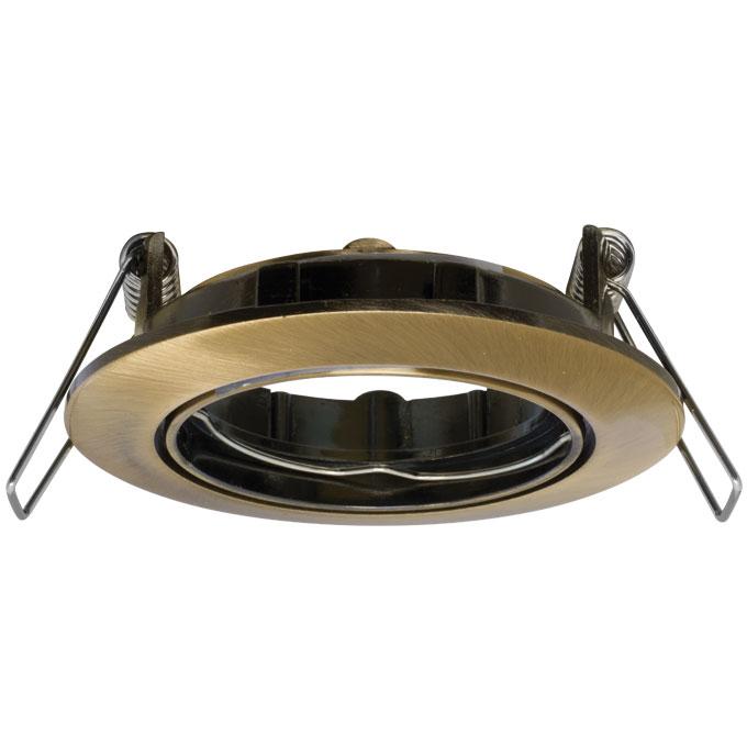 Einbauring schwenkbar 20° IP20 Altmessing gebürstet