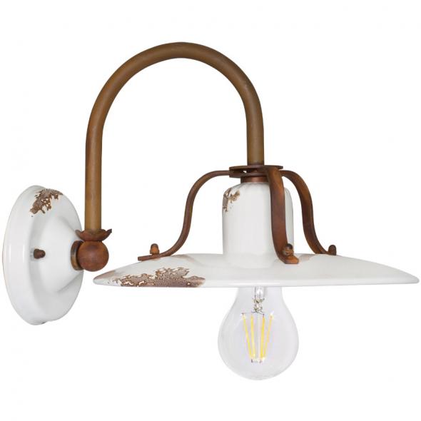 Wandleuchte Vintage Keramik weiß Wandleuchte Vintage Keramik weiß