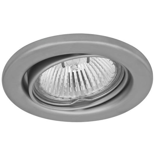 NV-Einbauleuchte 1x GU5,3 12V 50W alumatt schwenkbar 25° NV-Einbauleuchte 1x GU5,3 12V 50W alumatt schwenkbar 25°