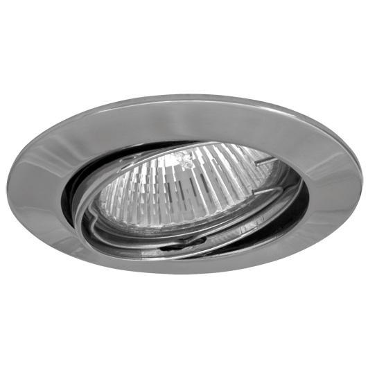 HV-Einbauleuchte 1x GU10 230V 50W chrom schwenkbar HV-Einbauleuchte 1x GU10 230V 50W chrom schwenkbar