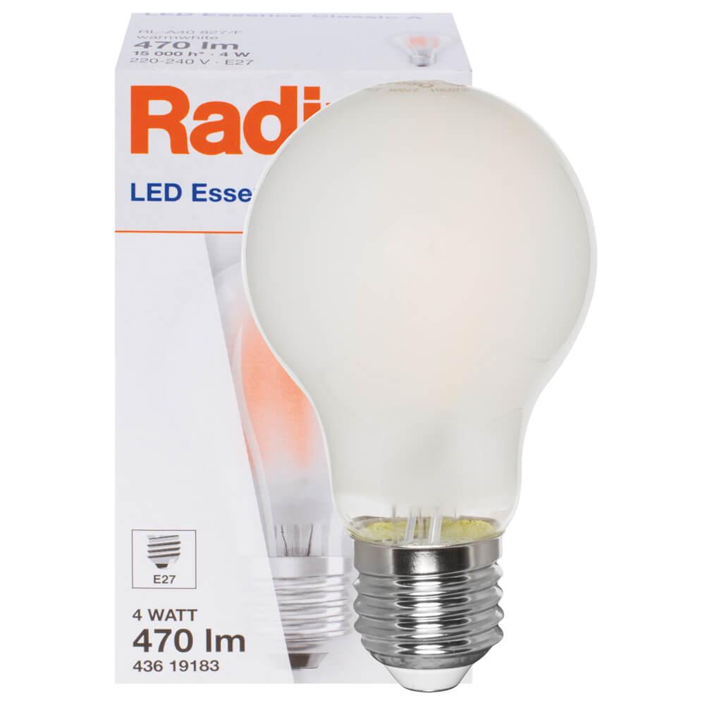 LED-Lampe RaLED ESSENCE STANDARD AGL-Form matt E27/240V 4W (40W), 470 lm LED-Lampe RaLED ESSENCE STANDARD AGL-Form matt E27/240V 4W (40W), 470 lm