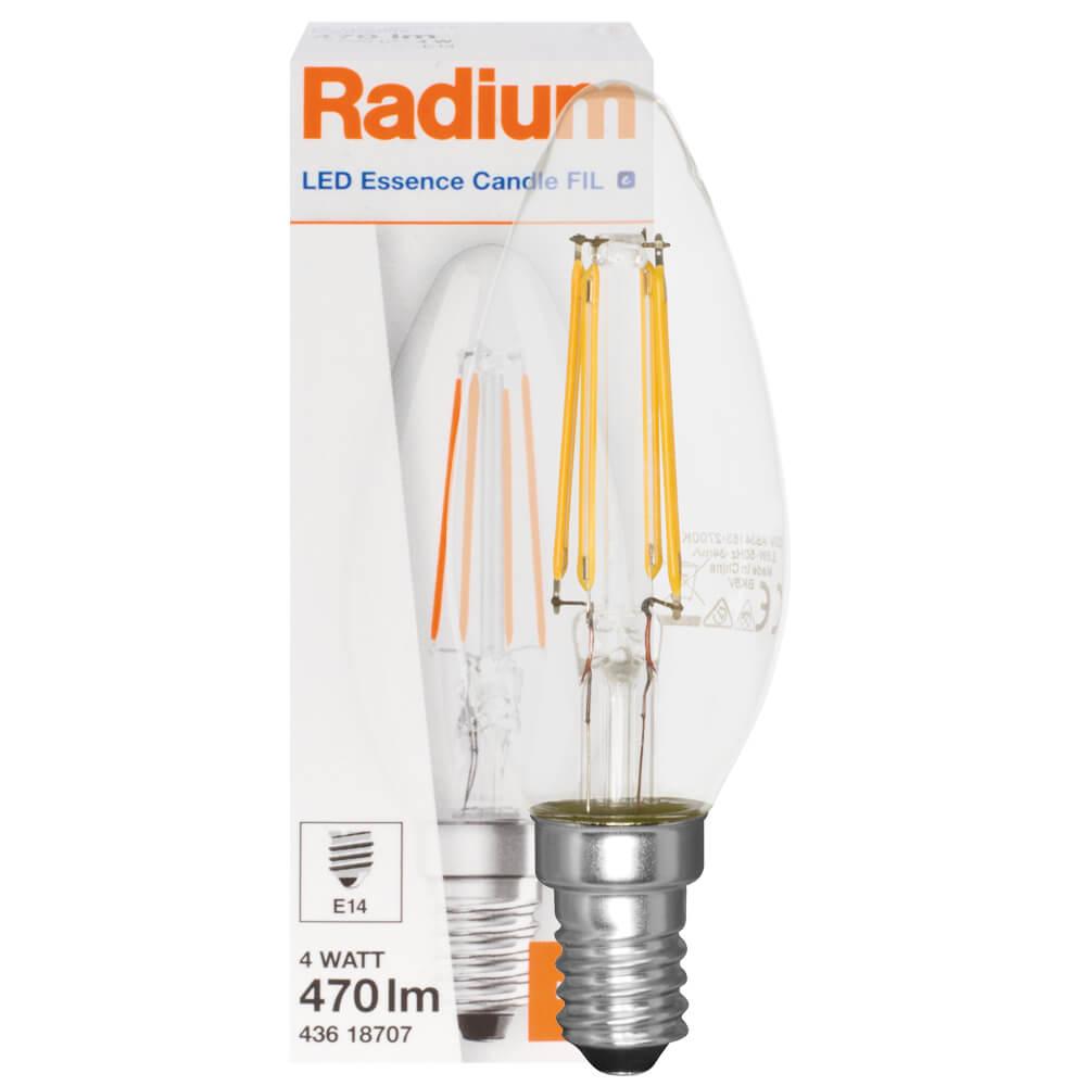 LED-Filament-Lampe 4W Kerzen-Form E14 2700K