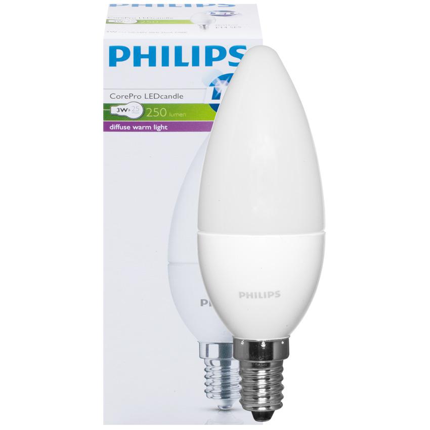 LED-Kerzenlampe E14 230V 4,0W 250lm matt