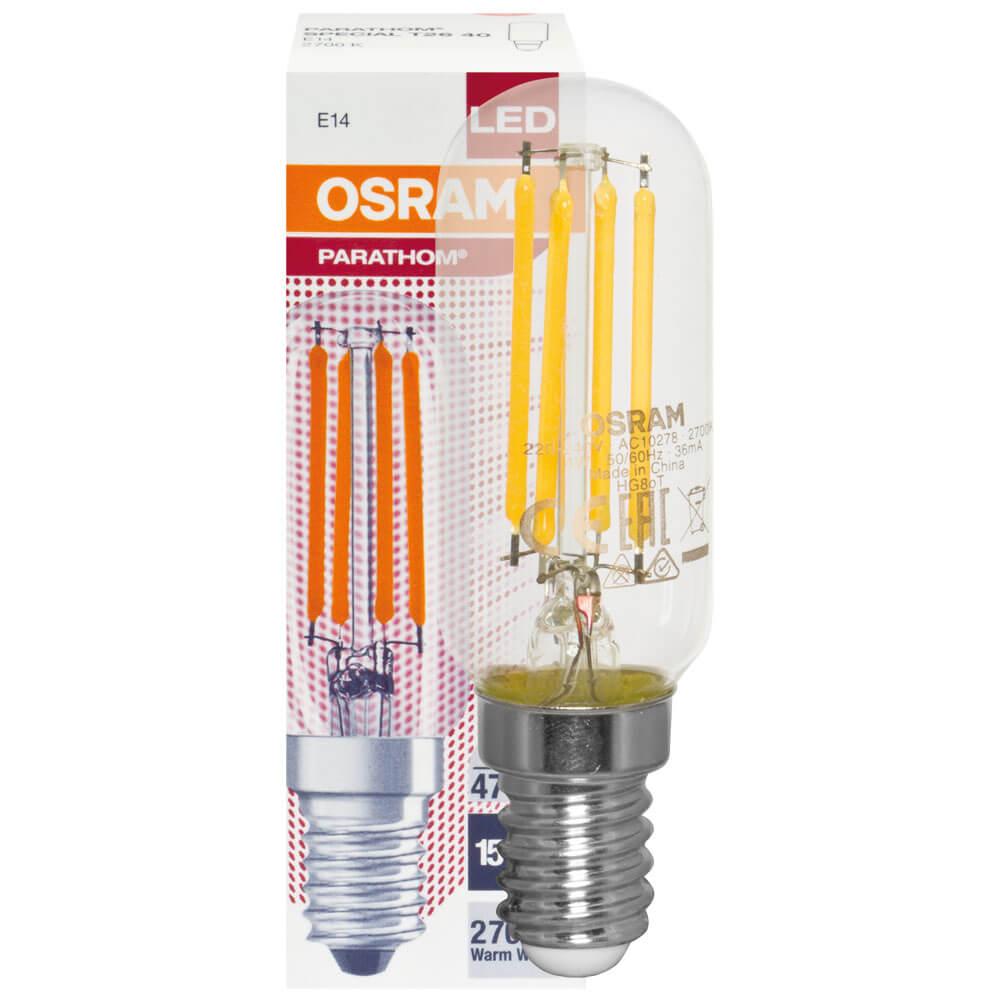 LED-Filament-Lampe PARATHOM T26 Röhren-Form, klar E14/4W, 470 lm, 2700K LED-Filament-Lampe PARATHOM T26 Röhren-Form, klar E14/4W, 470 lm, 2700K