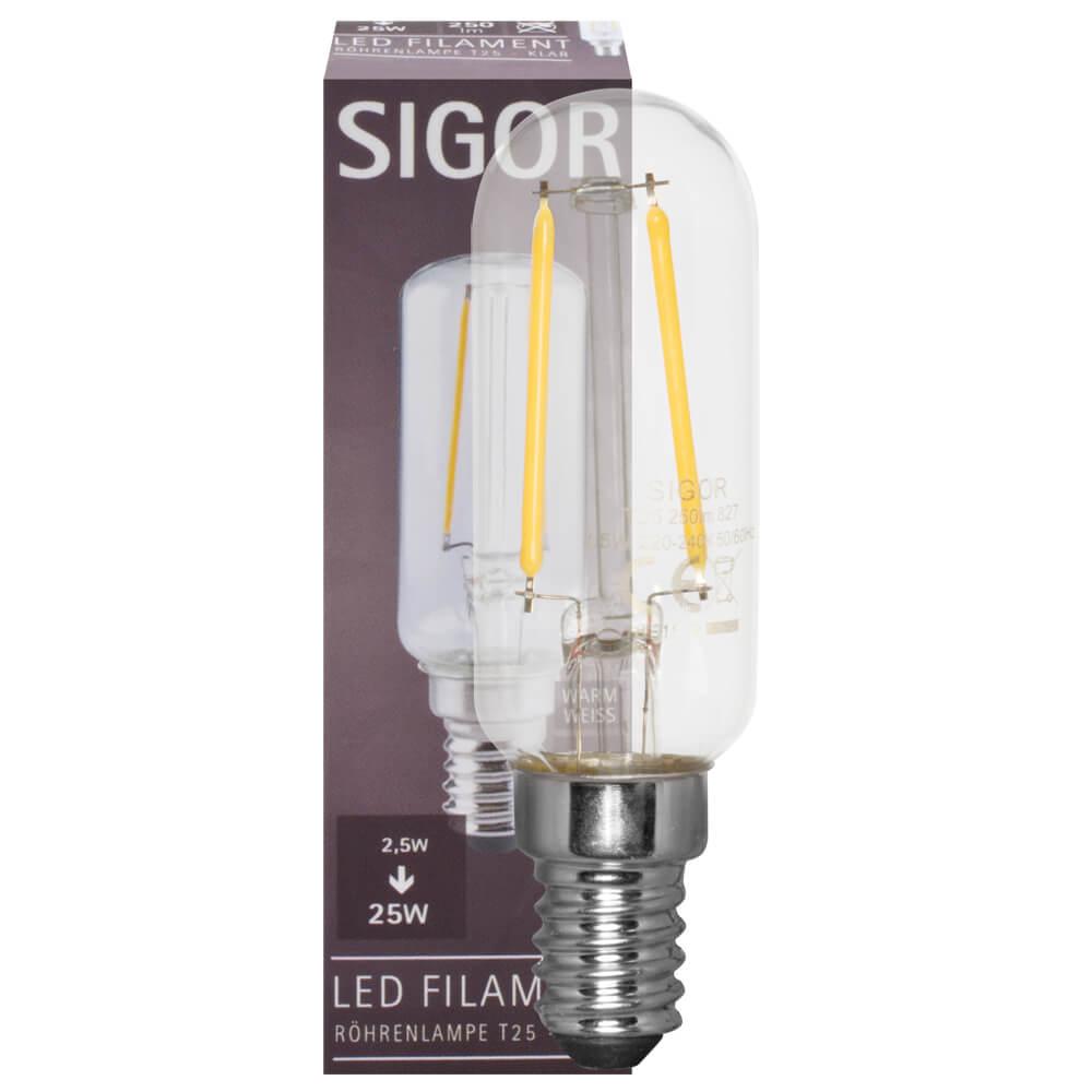 LED-Filament-Lampe Röhren-Form klar E14/2,5W 250 lm 2700K LED-Filament-Lampe Röhren-Form klar E14/2,5W 250 lm 2700K