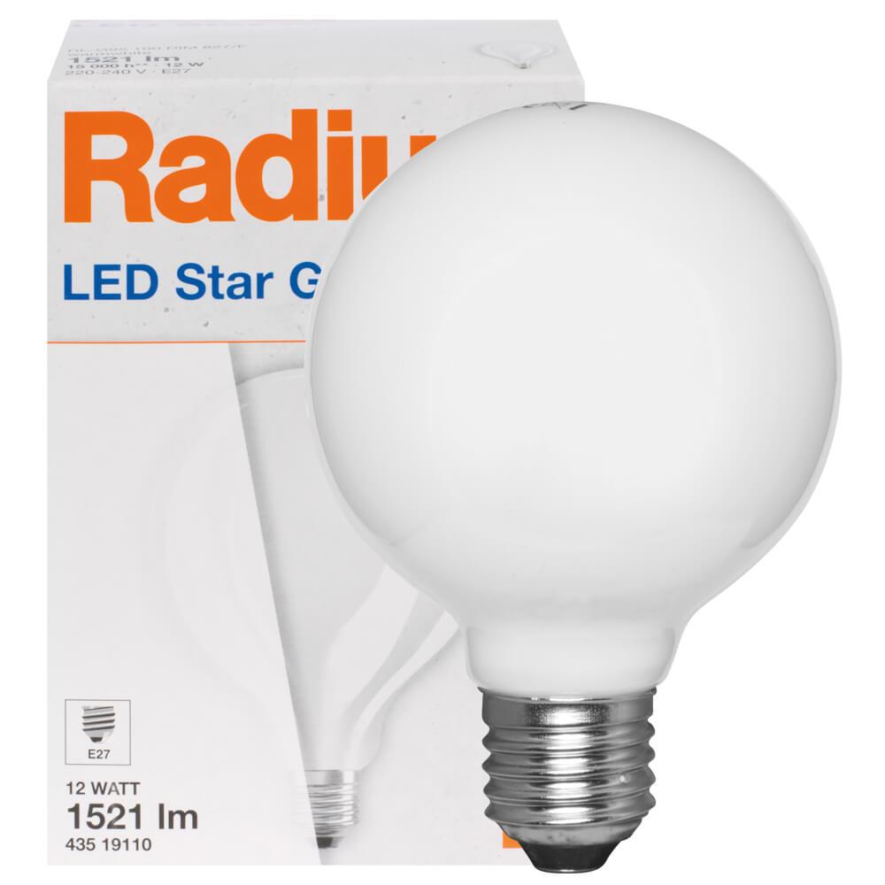 LED-Filament-Lampe LED STAR CLASSIC Globe-Form opal E27/12W (100W) 1.521 lm 2700K LED-Filament-Lampe LED STAR CLASSIC Globe-Form opal E27/12W (100W) 1.521 lm 2700K