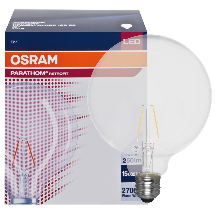LED-Filamentlampe 2,8W E27 250lm klar