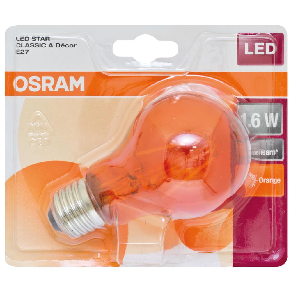 LED-Filament-Lampe orange AGL-Form E27 2,5W LED-Filament-Lampe orange AGL-Form E27 2,5W