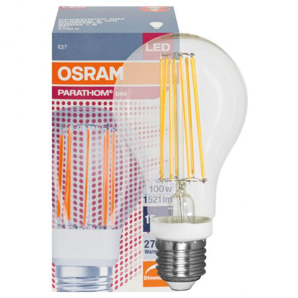 LED-Filament-Lampe PHARATHOM DIM AGL-Form, klar E27, 2700K LED-Filament-Lampe PHARATHOM DIM AGL-Form, klar E27, 2700K