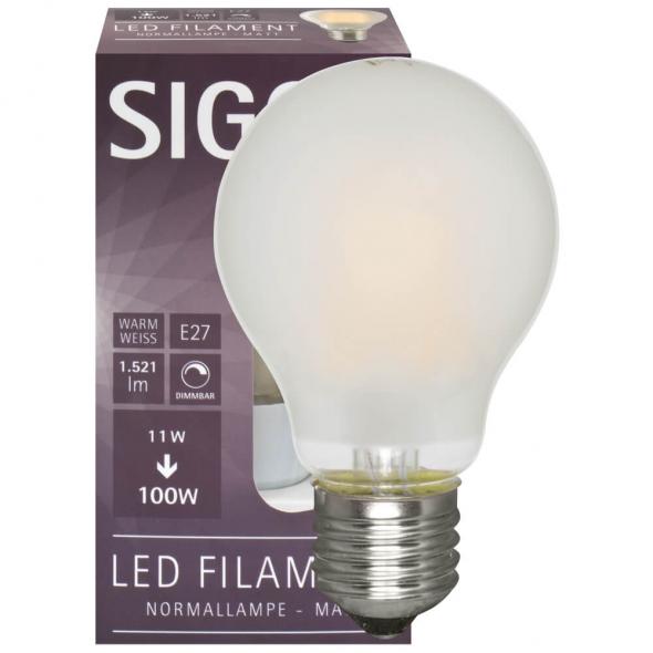 Filament-LED-Lampe AGL-Form matt E27 11,0W 1521lm Filament-LED-Lampe AGL-Form matt E27 11,0W 1521lm