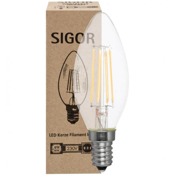Filament-LED-Lampe Kerzen-Form klar E14/230V Filament-LED-Lampe Kerzen-Form klar E14/230V