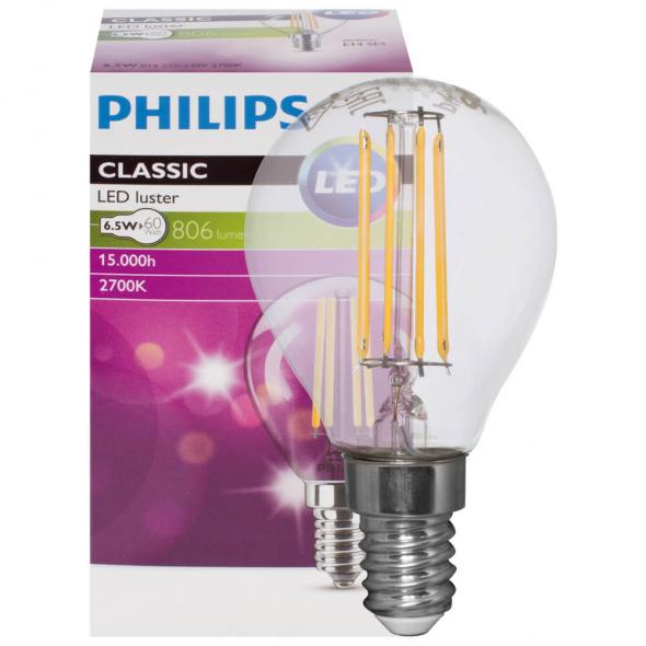 LED-Filament-Lampe CLASSIC Tropfen-Form klar E14 2700K LED-Filament-Lampe CLASSIC Tropfen-Form klar E14 2700K