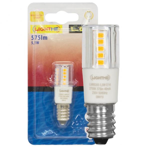 LED-Röhrenlampe klar E14/5,5W (46W) 575 lm 2700K LED-Röhrenlampe klar E14/5,5W (46W) 575 lm 2700K