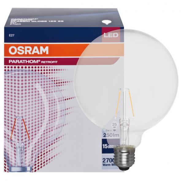 LED-Filamentlampe 2,8W E27 250lm klar